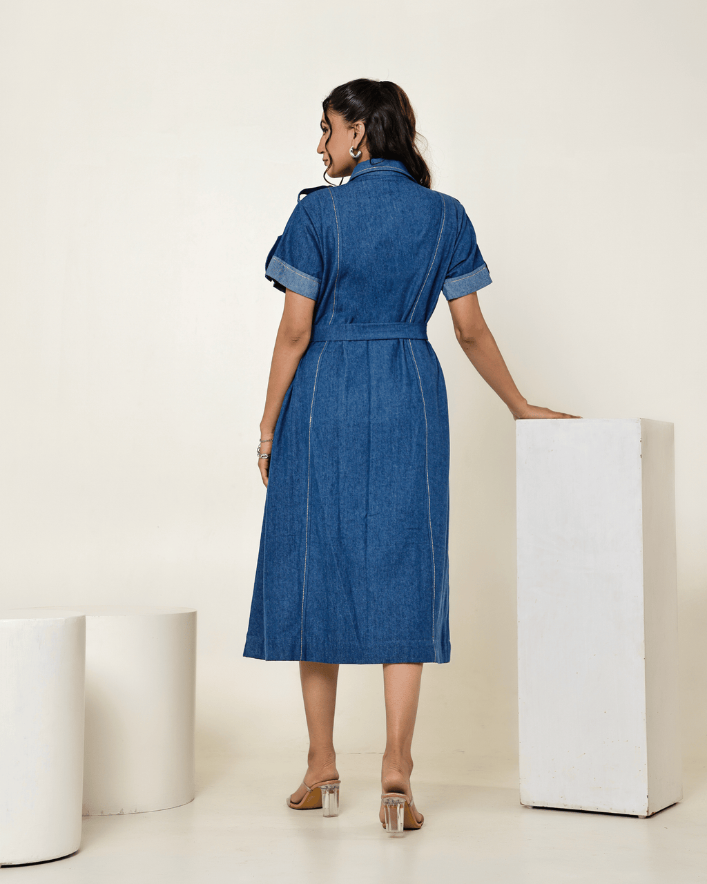 Denim Flow Dress