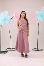 The Dirty Pink Bow Vest and Skirt Set