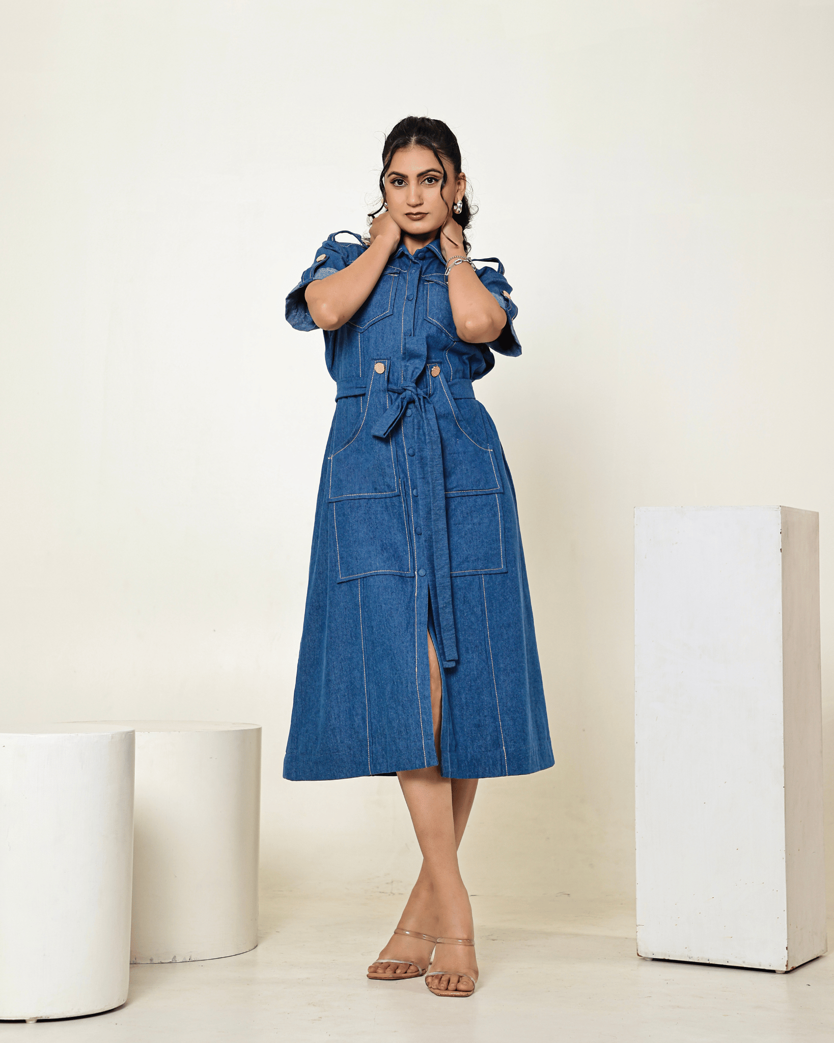 Denim Flow Dress
