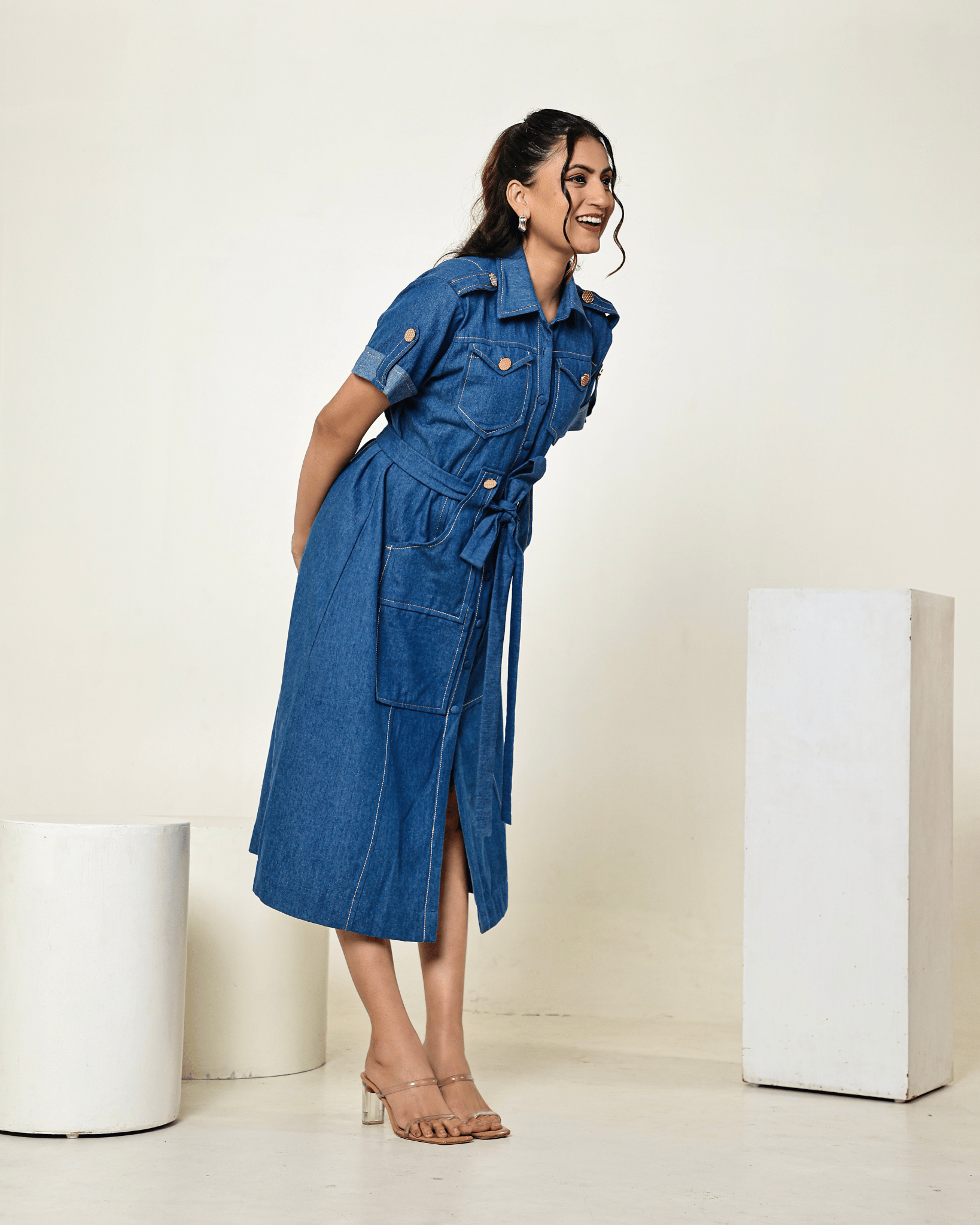 Denim Flow Dress