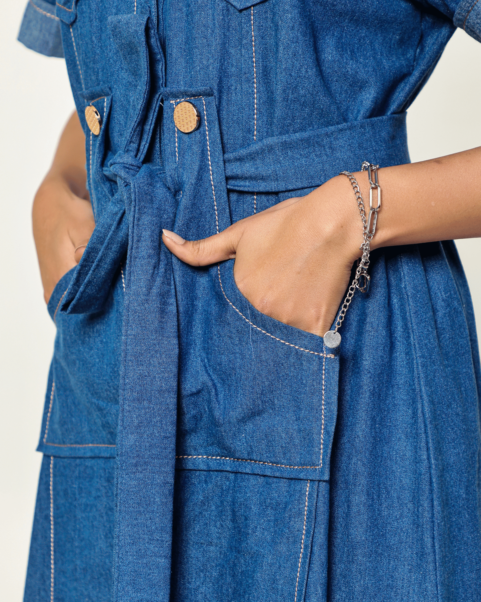 Denim Flow Dress