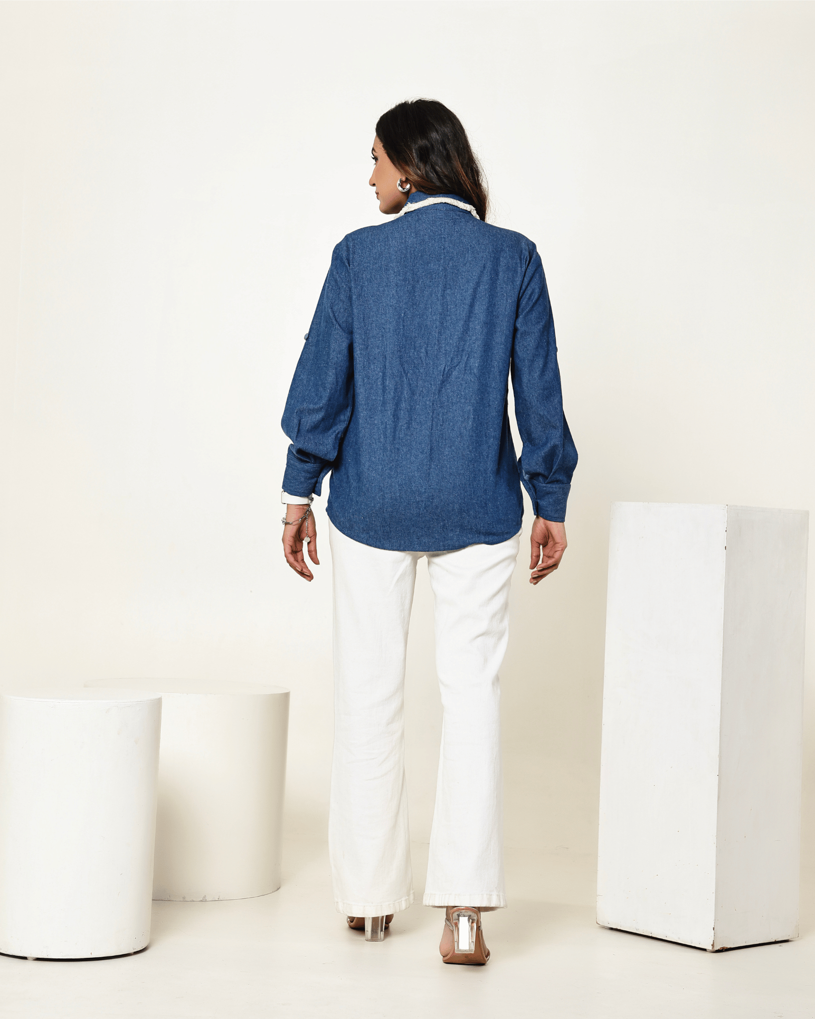 Bloomed Denim Shirt