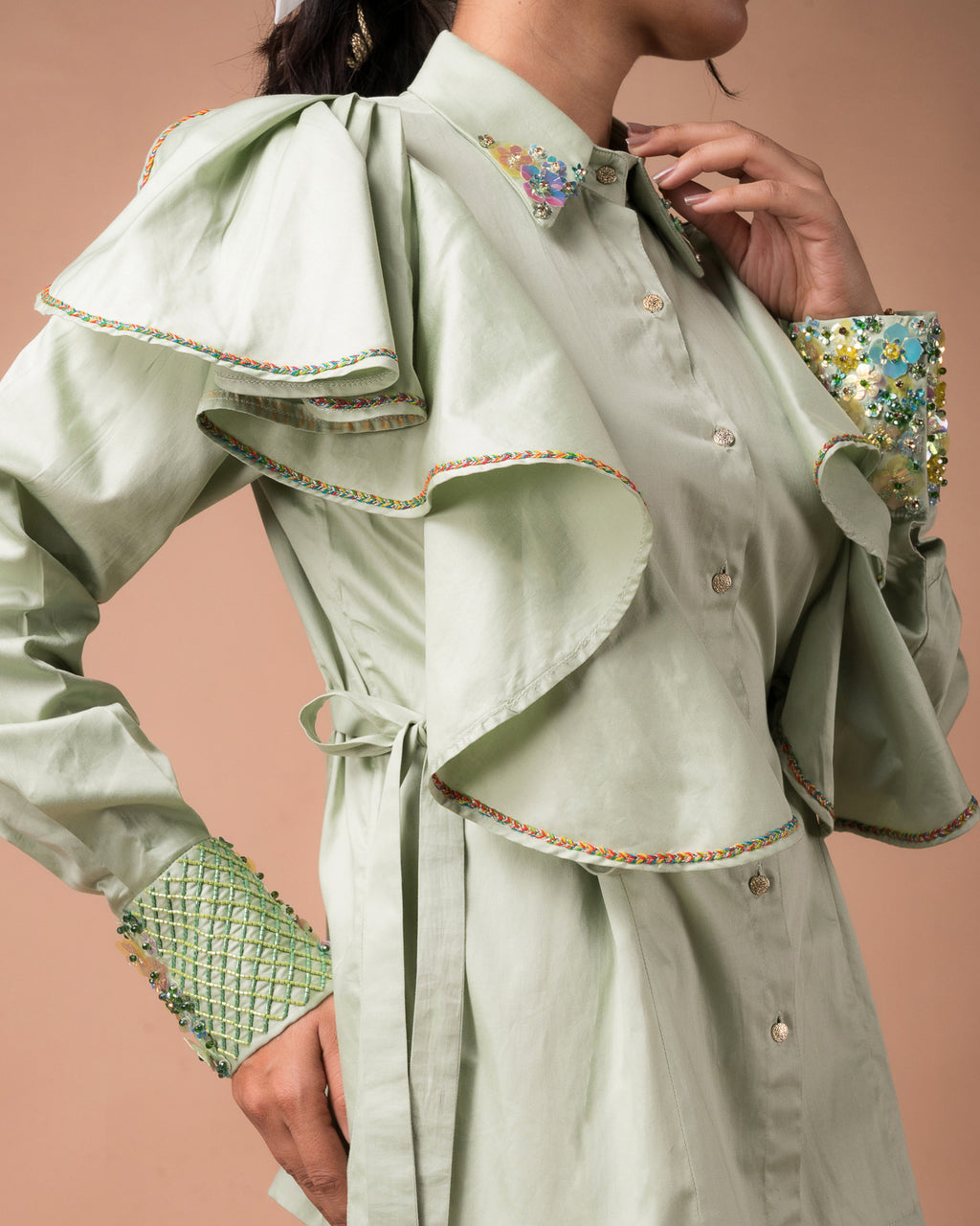 The Floral Ruffle Shirt
