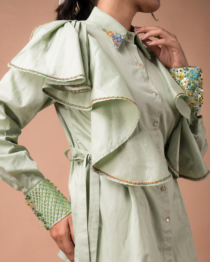 The Floral Ruffle Shirt