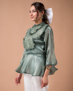 The Frill Peplum Top