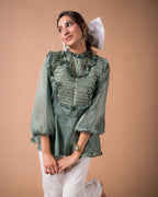 The Frill Peplum Top
