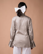 The Grey Knot Bow Top