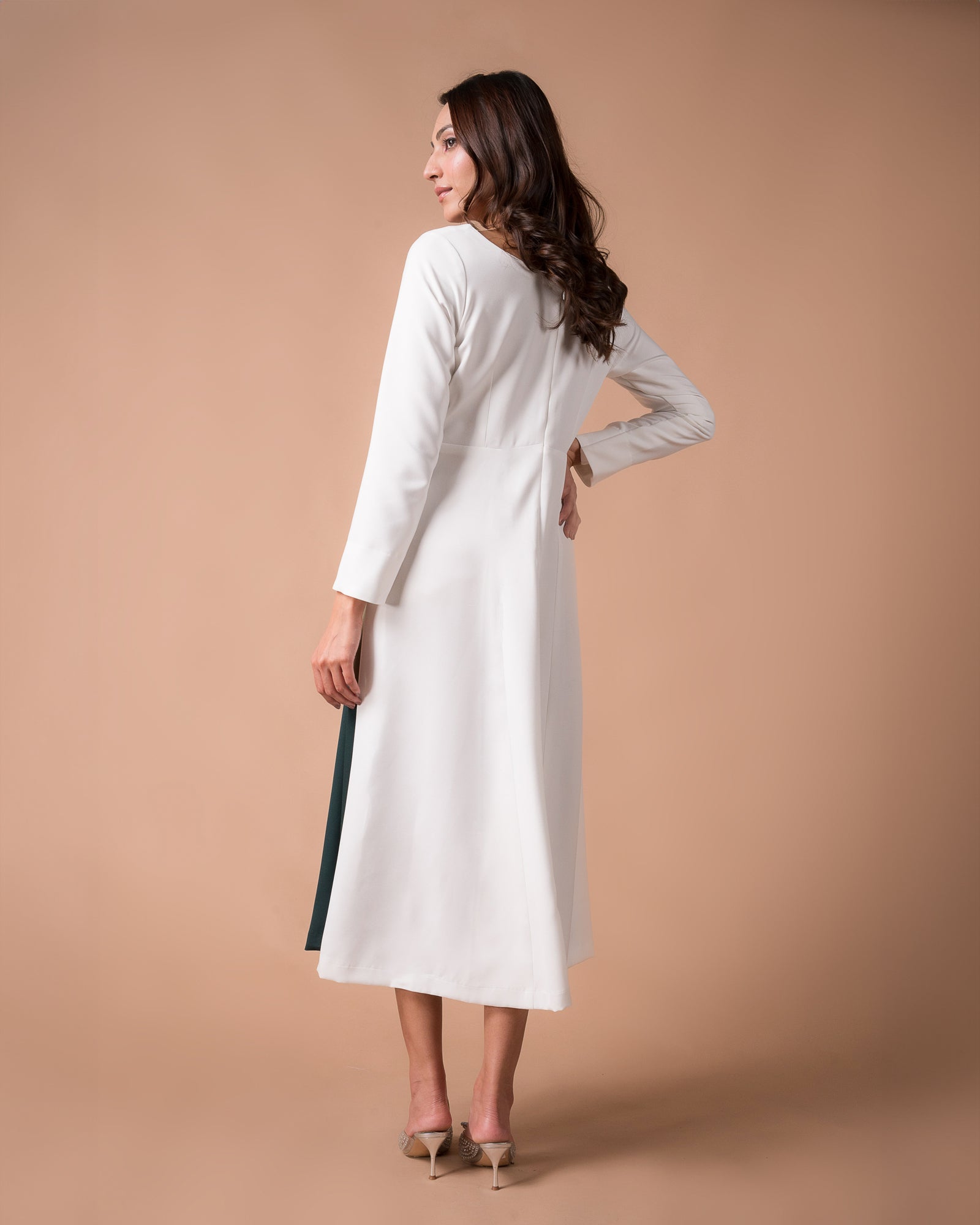 The Color-Block Scallop Dress