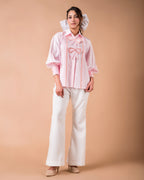 The Pink Bow Braided Shirt