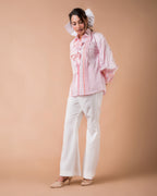 The Pink Bow Braided Shirt