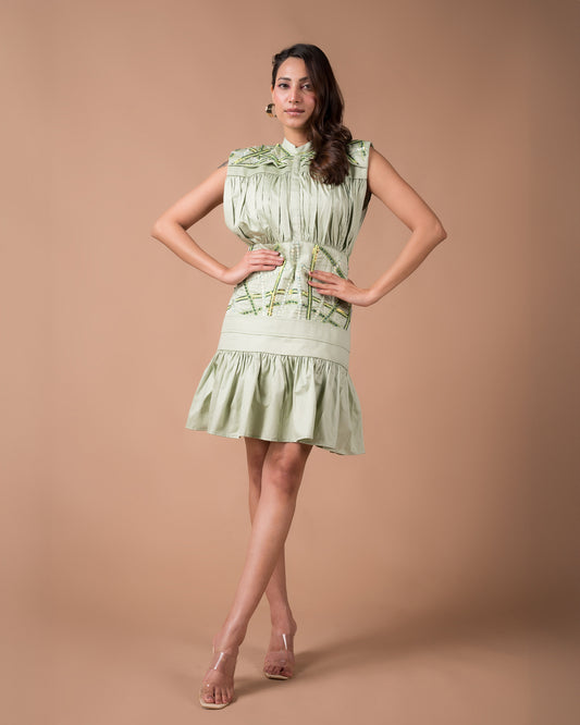 The Mint Green Mini Dress