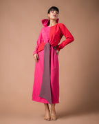 The Color-block Midi Dress