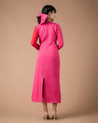 The Color-block Midi Dress