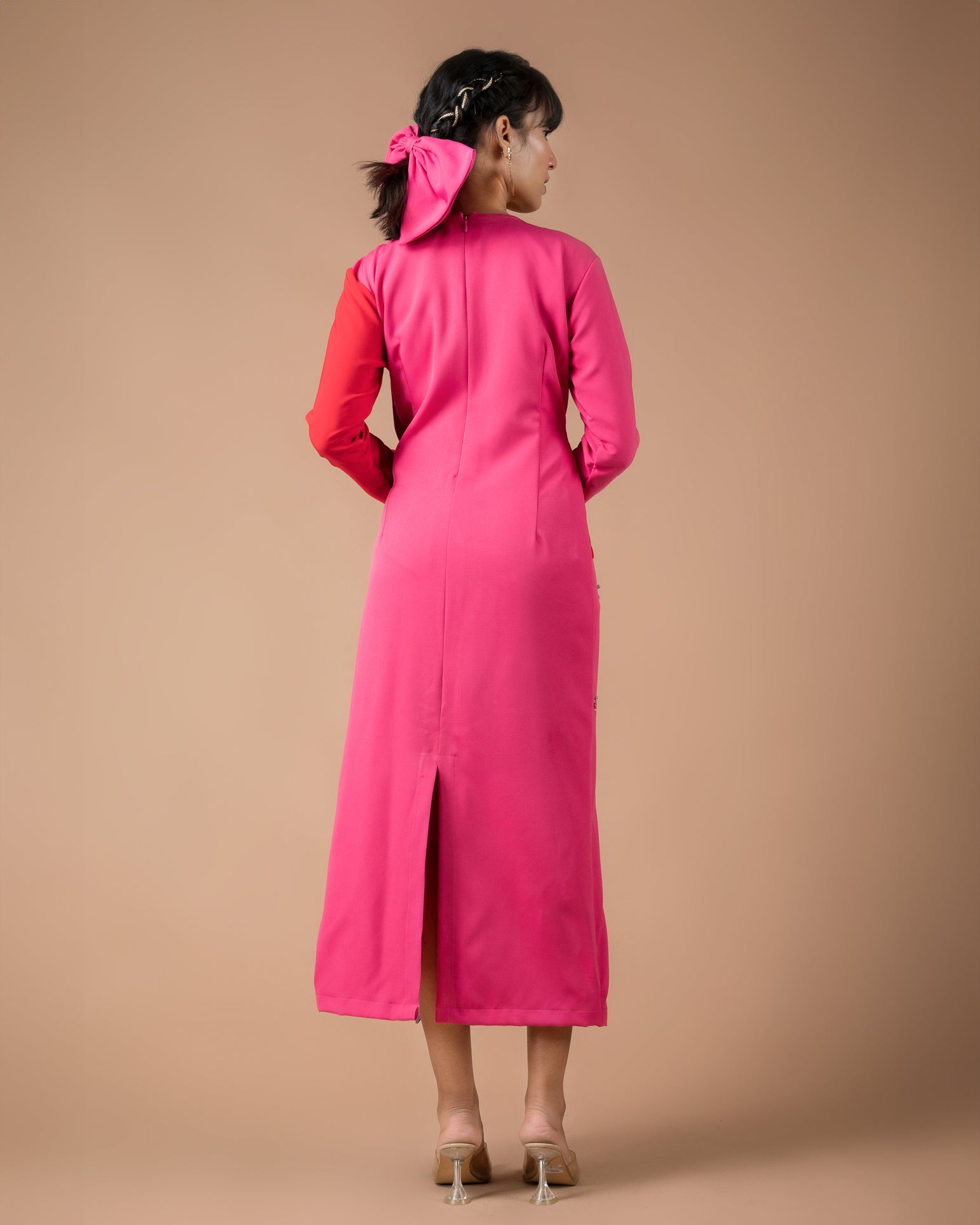 The Color-block Midi Dress