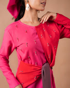 The Color-block Midi Dress