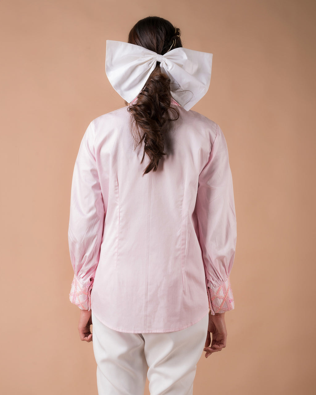 The Pink Bow Braided Shirt