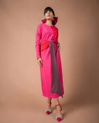 The Color-block Midi Dress