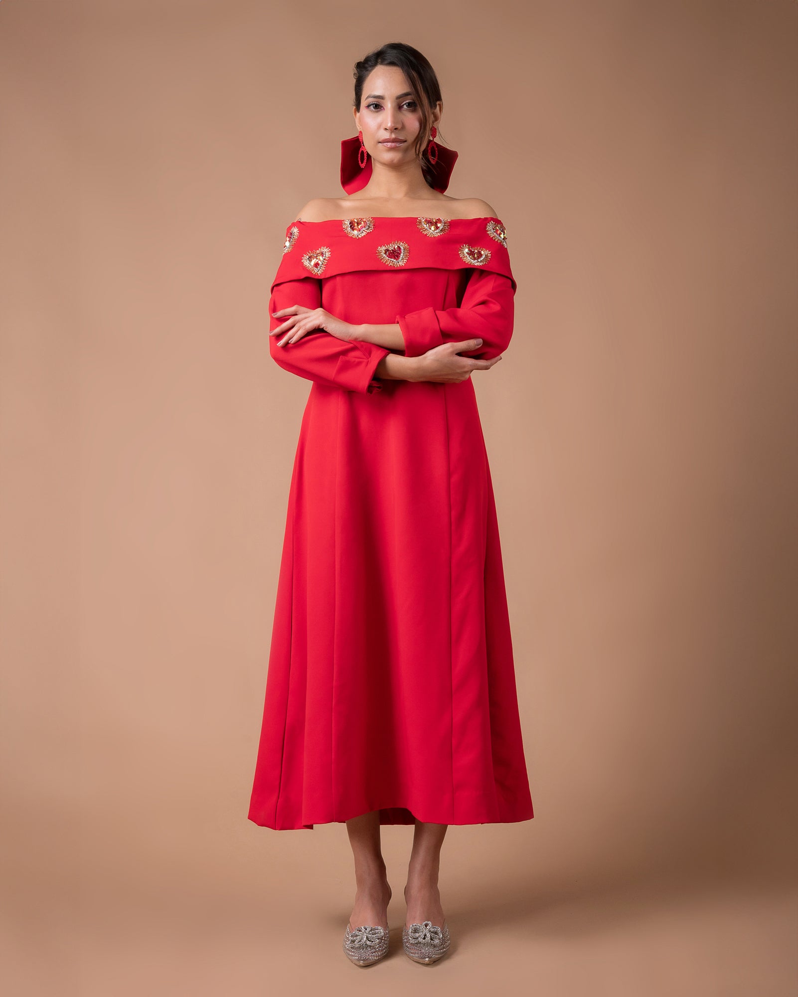 The Red heart Dress