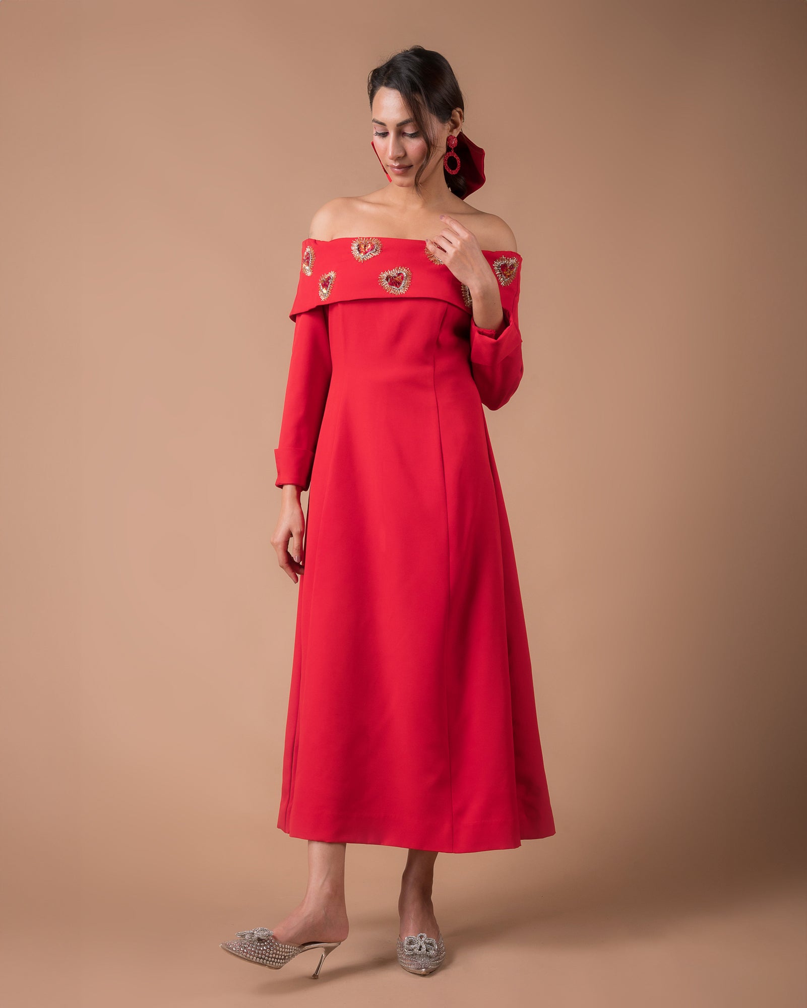 The Red heart Dress