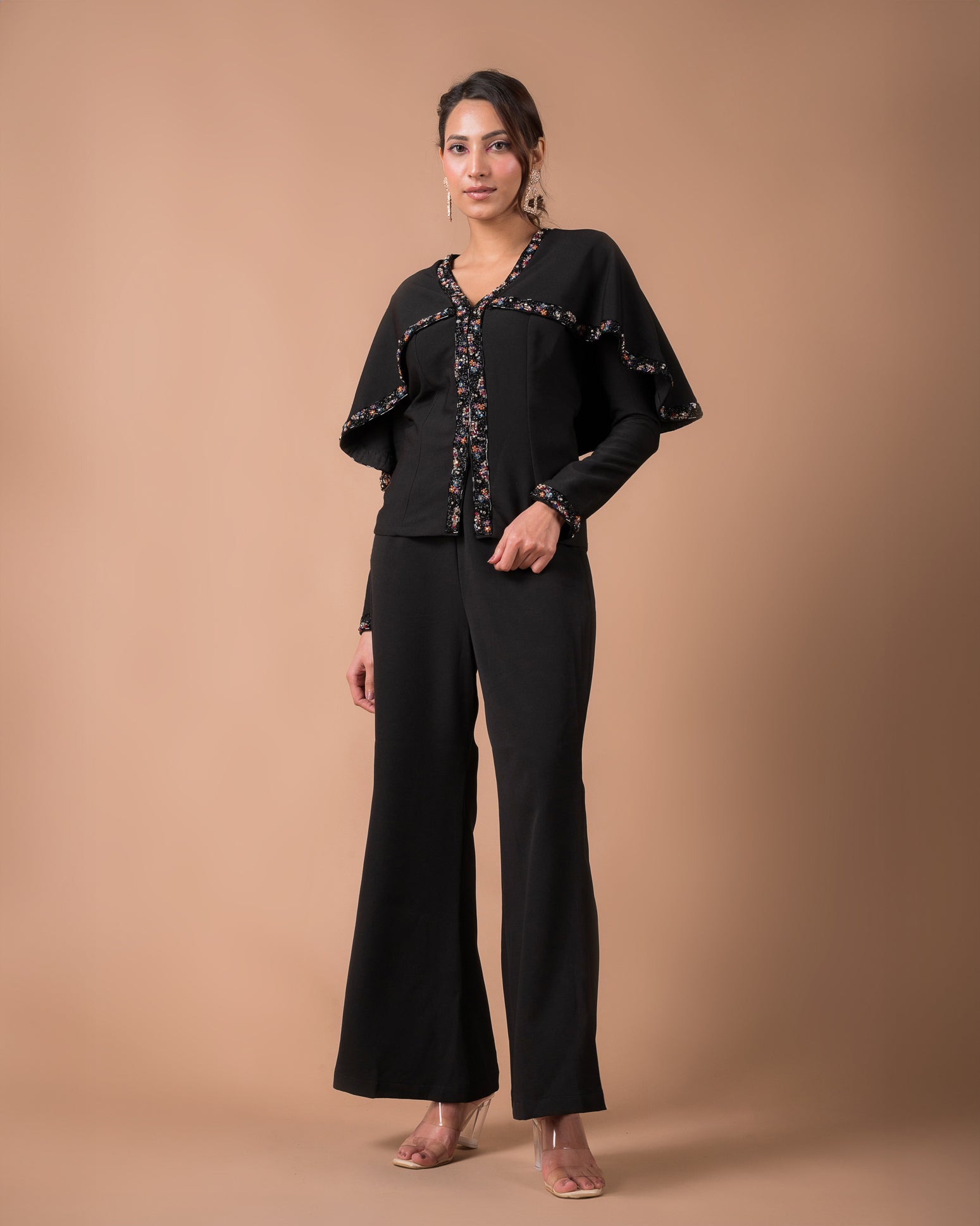 The Black Cape Co-ord Set