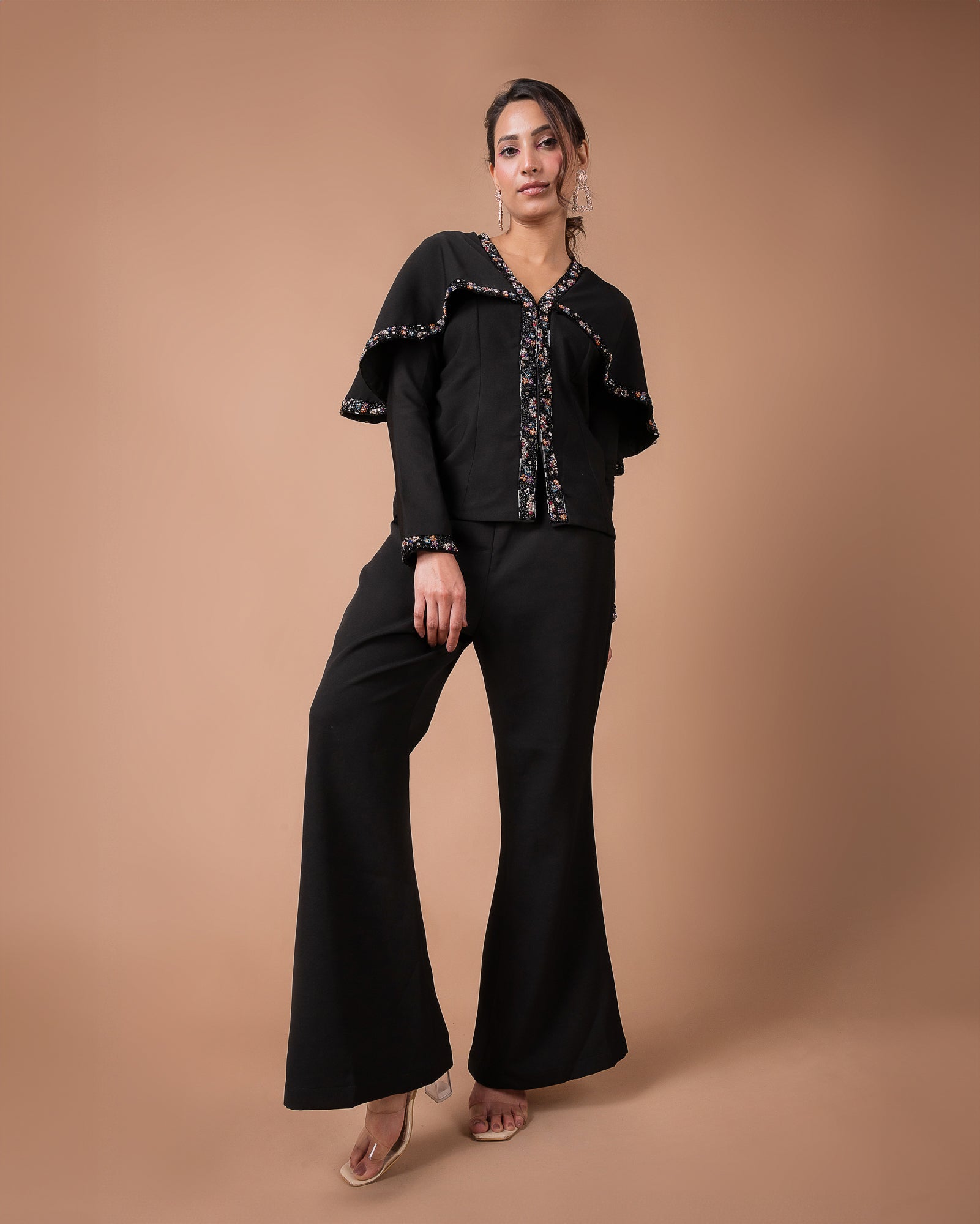 The Black Cape Co-ord Set