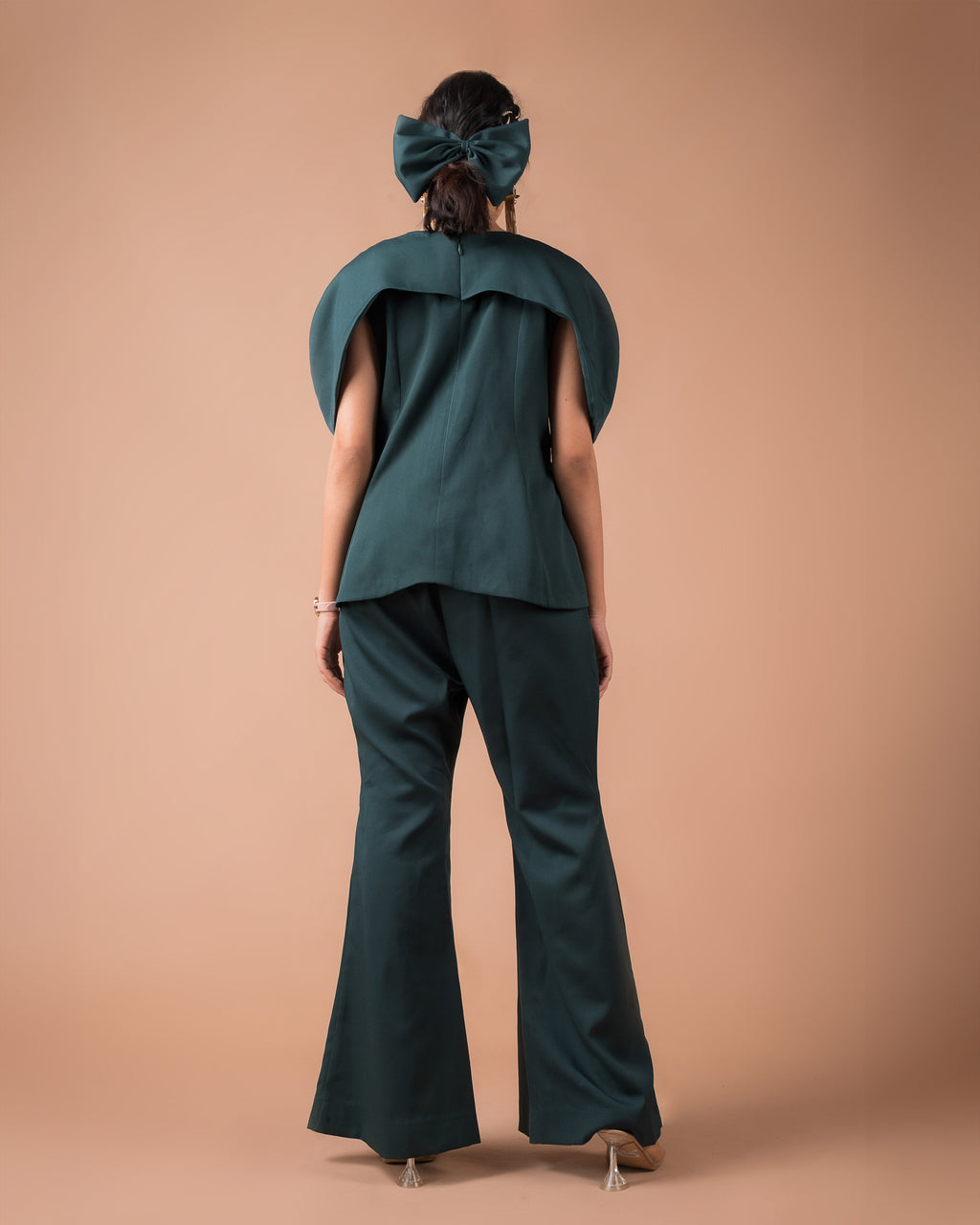 The Green Gold Cape Co-Ord Set