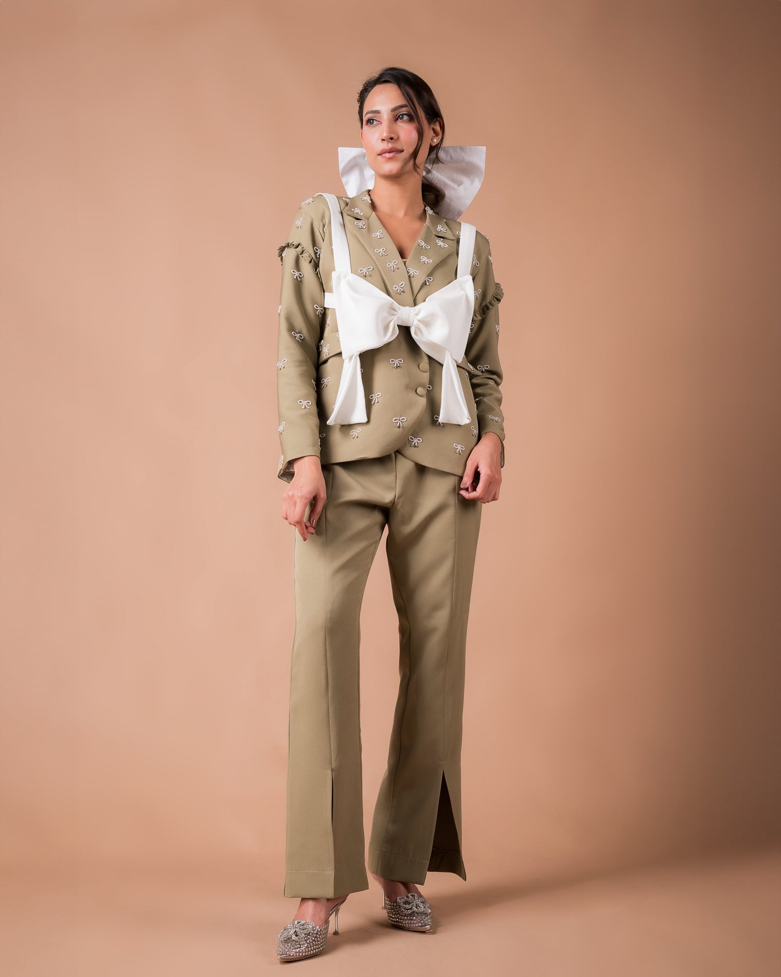 The Olive Bow Co-Ord Set