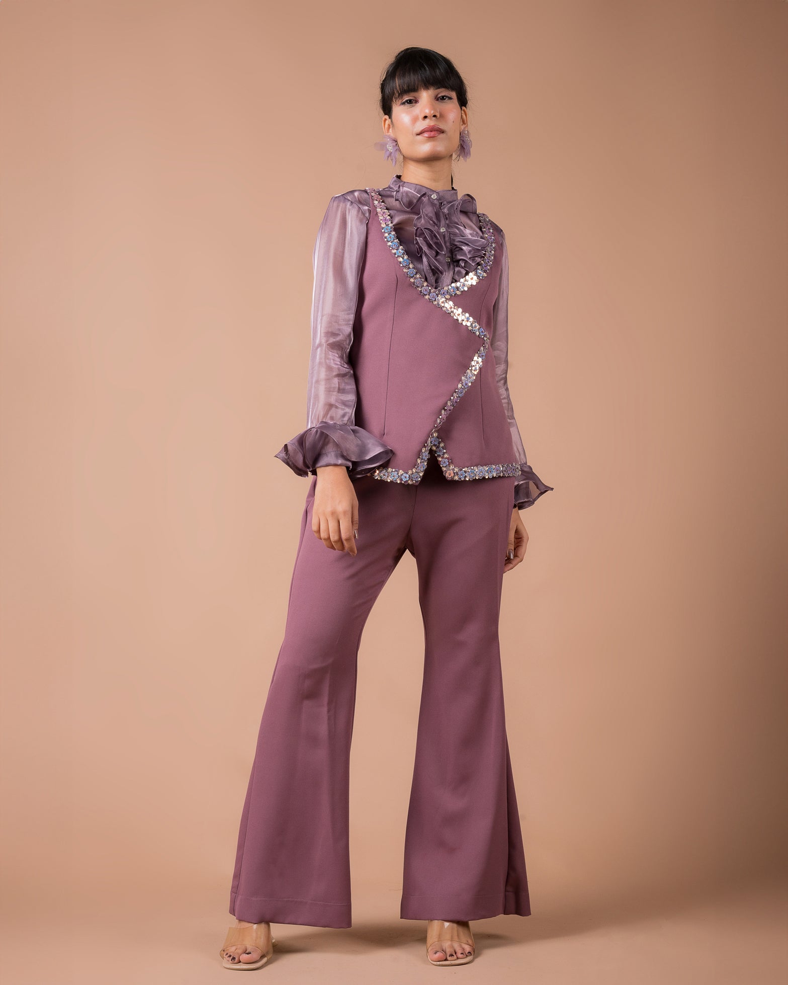 The Purple Ruffle Co-Ord Set