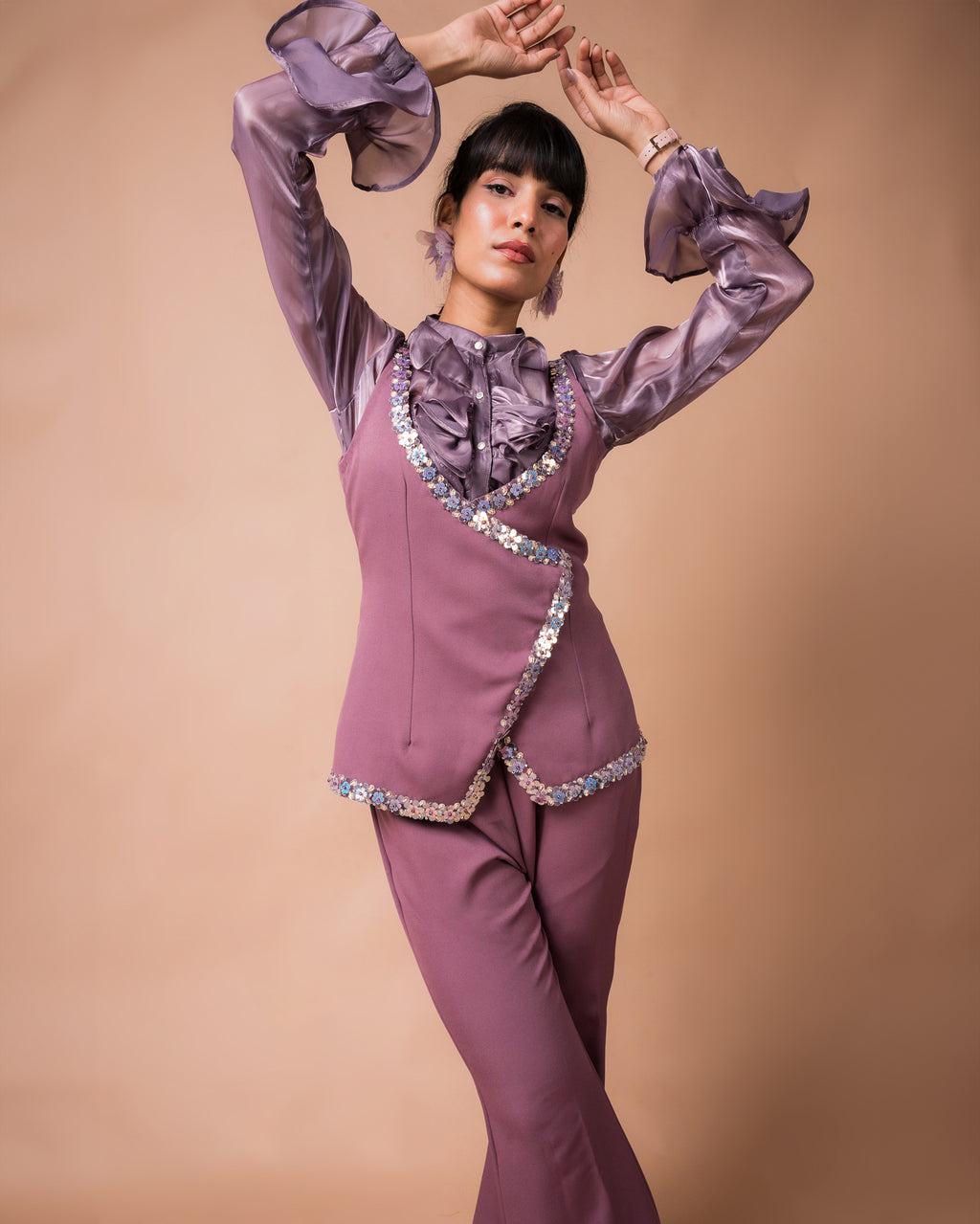 The Purple Ruffle Co-Ord Set