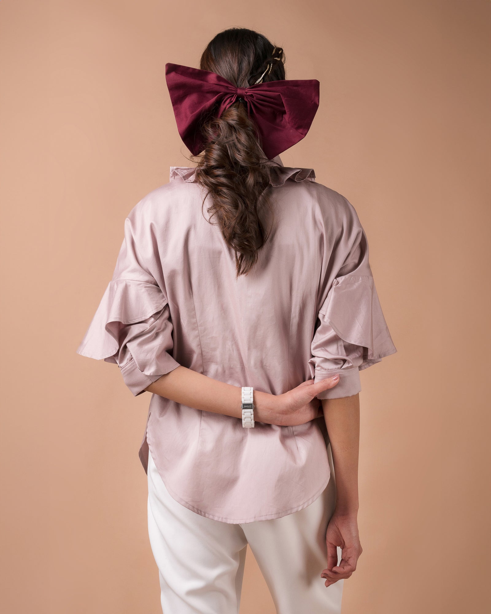 The Blush Pleated Shirt