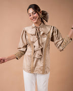 The Jute Ruffle Shirt