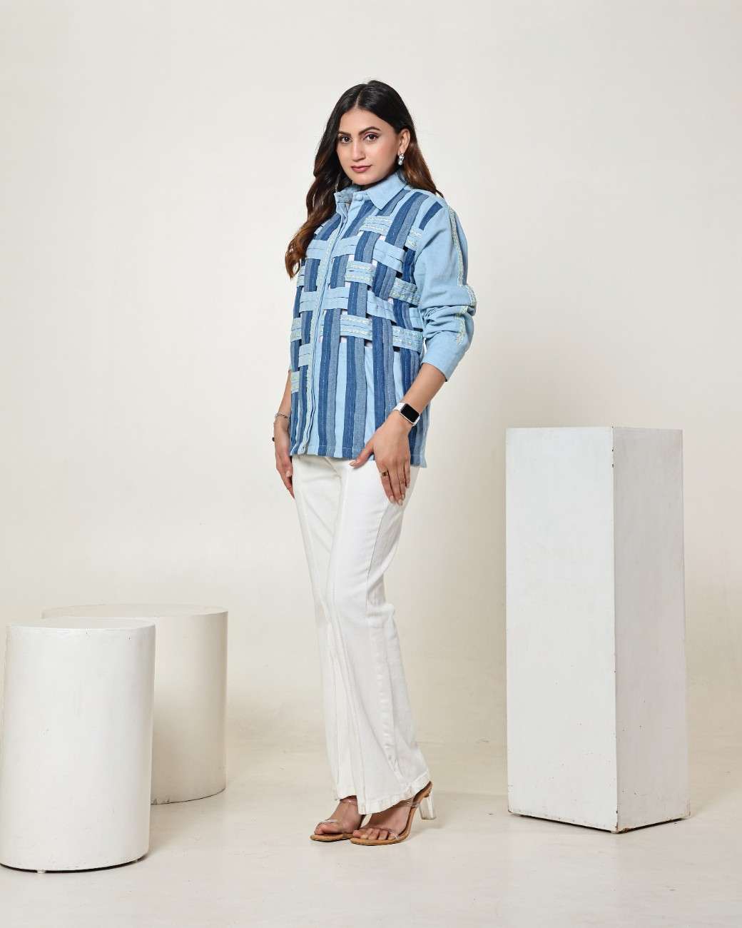 The Dark and Light Colour Block Abstract Shirt