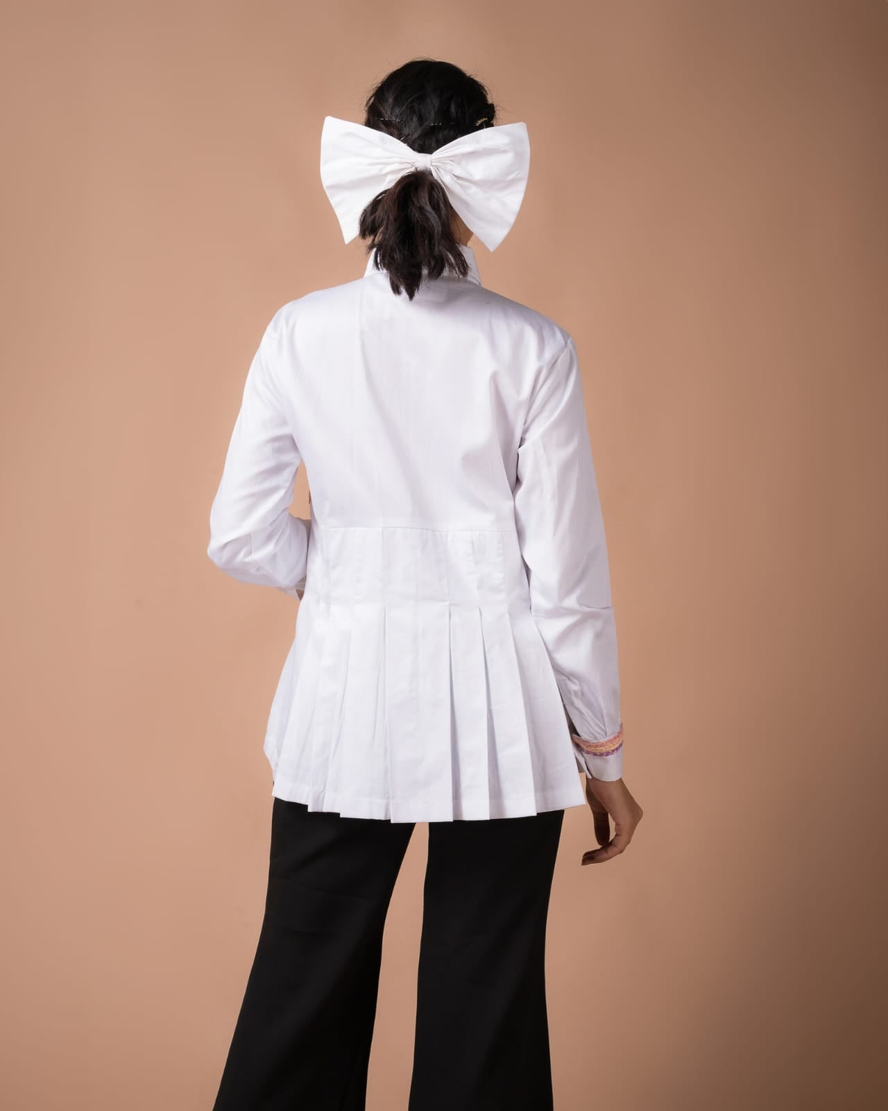 The Floral Pleated Shirt