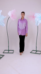 The Big Heart Lavender Crape Shirt